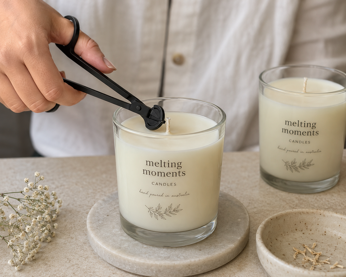 Why trimming your candle wick matters