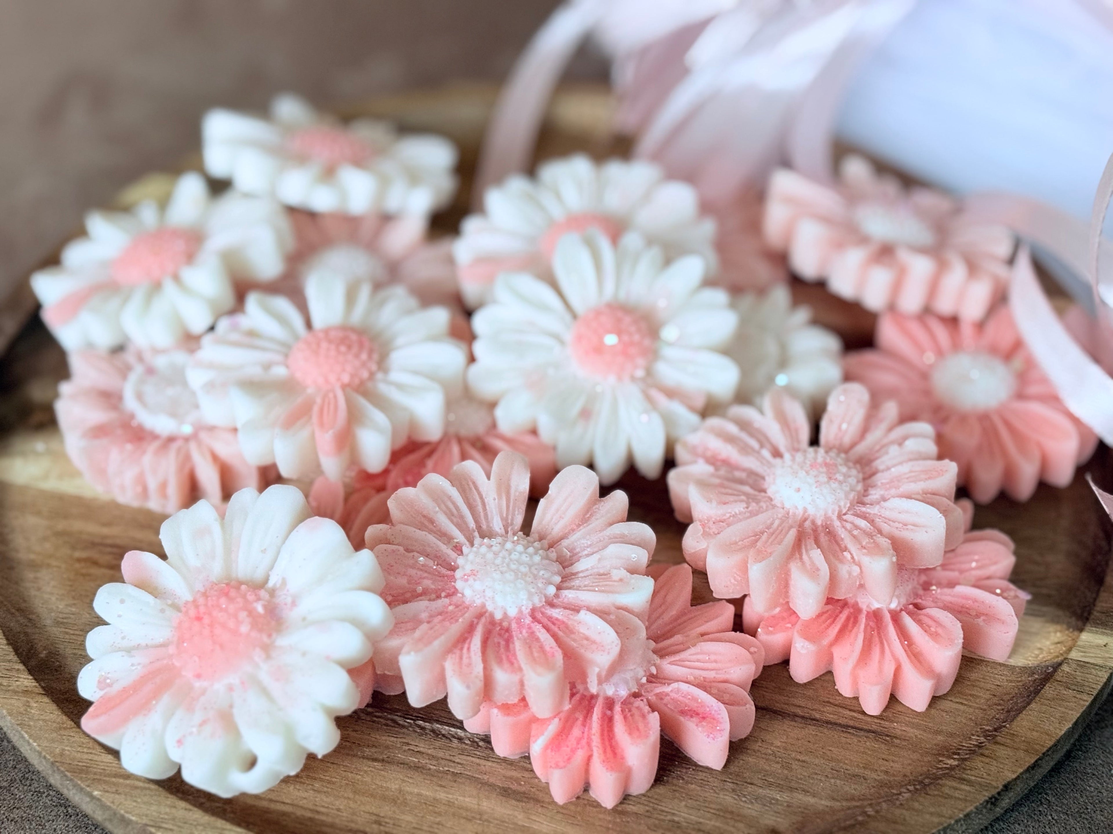 Wedding favour flower wax melts