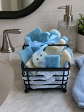 Hand poured Mrs Hinch inspired wax melts in a basket