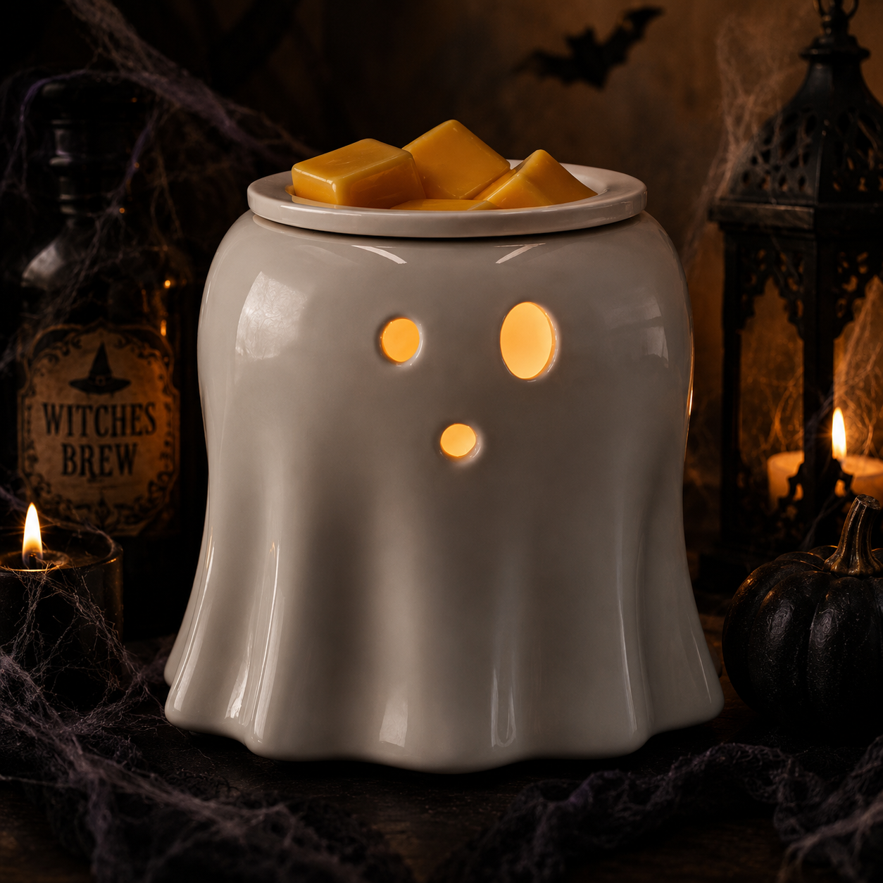 Ghost shaped ceramic burner