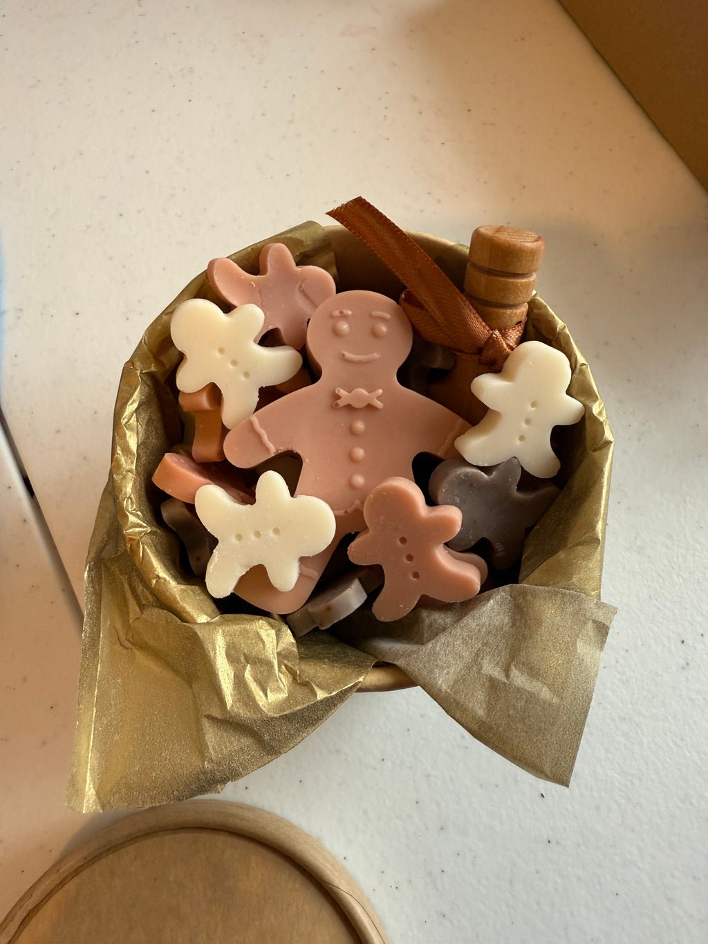 Gingerbread men handmade soy wax melts