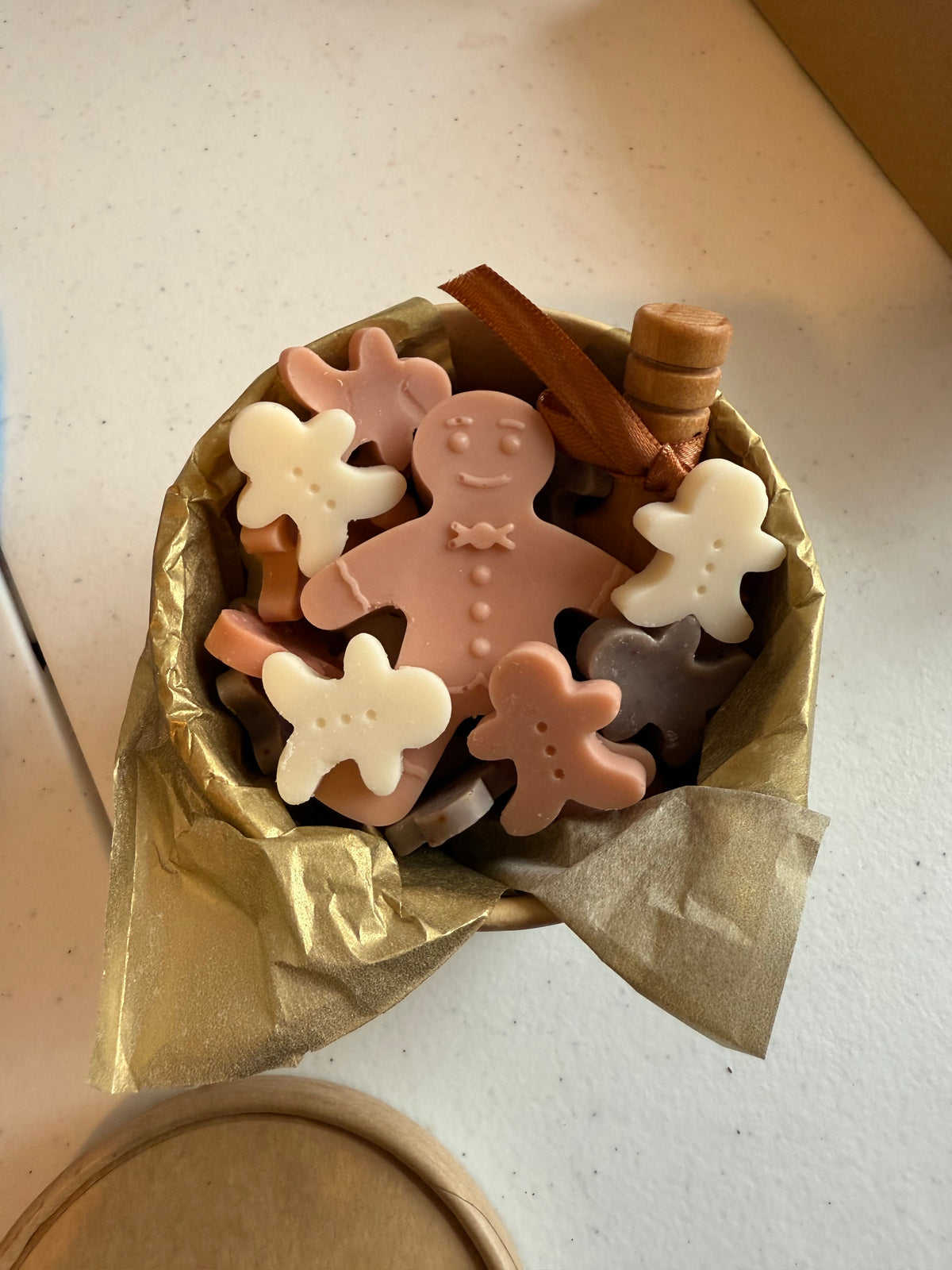 Gingerbread men handmade soy wax melts