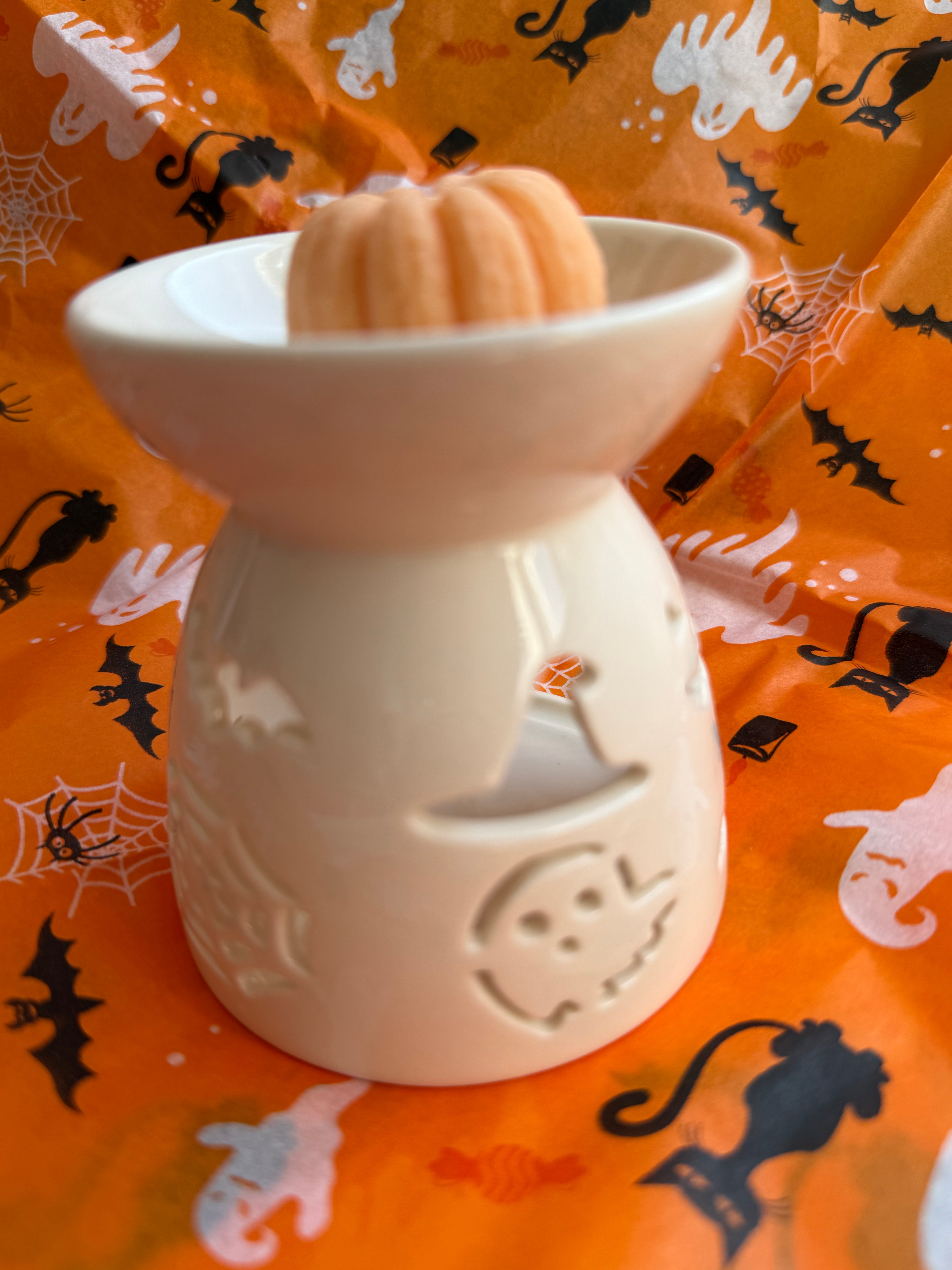 Ceramic Halloween wax melt burner