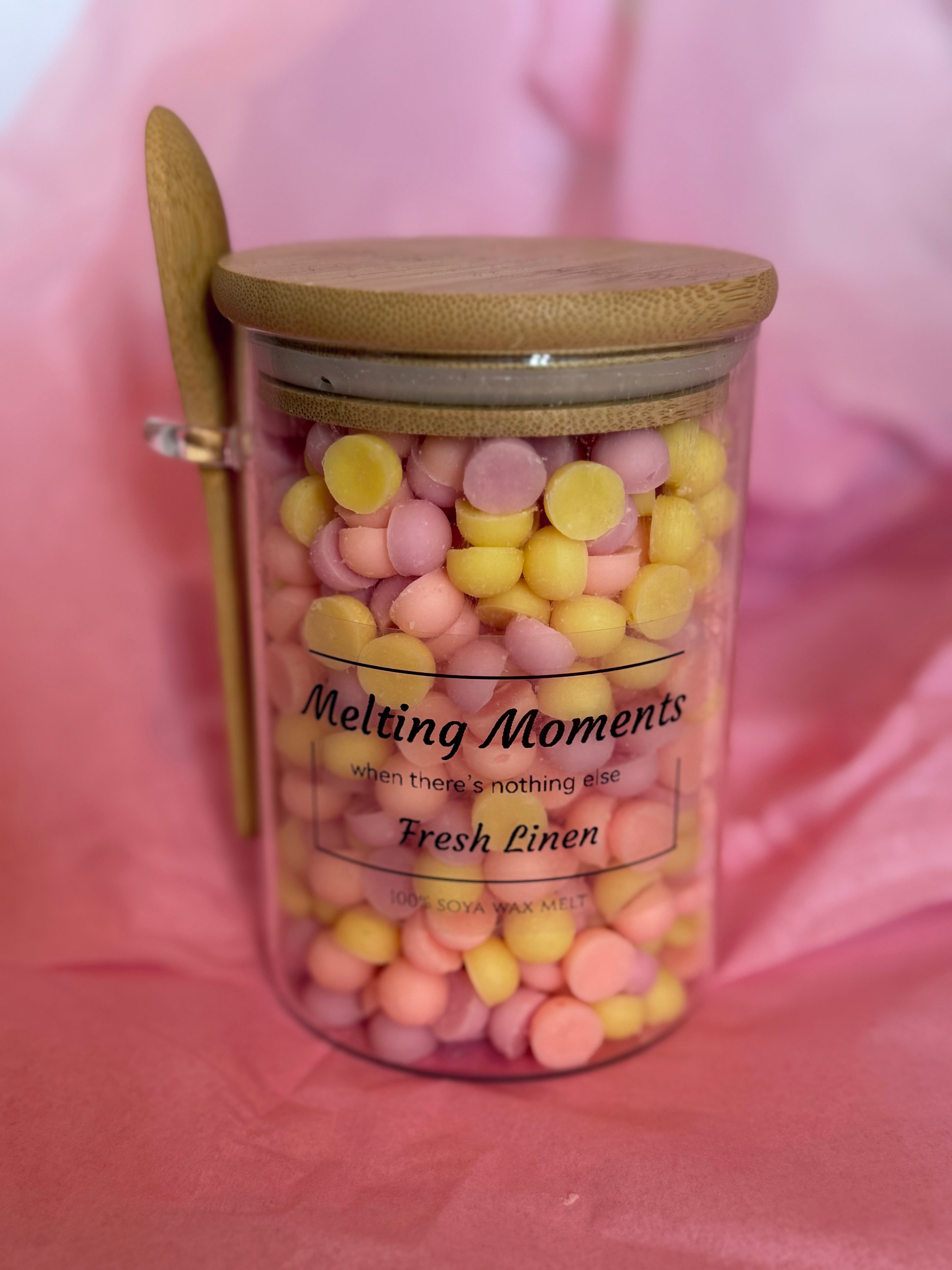 Hand poured soy wax melt scoopie jar